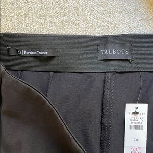 Talbots 14 Black Portland Trouser